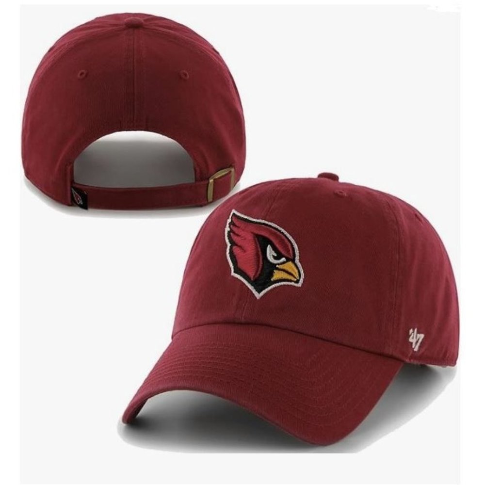 NEW '47 Clean‎ up Arizona Cardinals NFL Football Hat Adjustable Baseball Cap Red